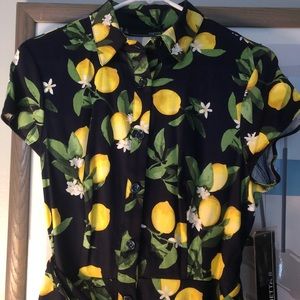 Lemon print dress